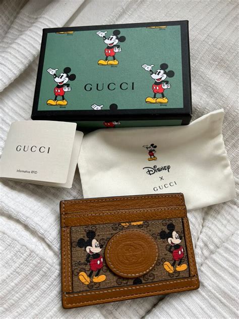 gucci mickey mouse long wallet|Gucci x Disney Mickey Print Wallet 'Beige' .